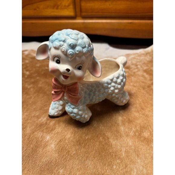 Vintage 60s Mid Century Modern Planter - Replo Ceramic Planter - Made in Japan - Picture 4 of 9